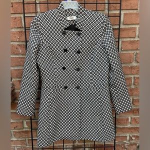 Podyum Park Gray, White and Black Jacket with Pockets Made In Turkey